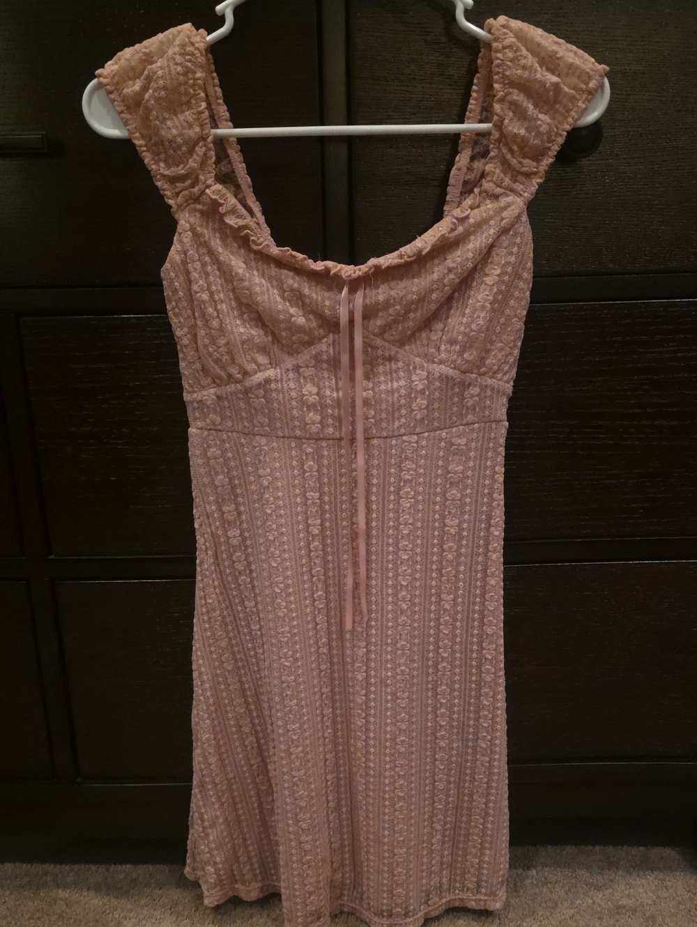 No Boundaries Pink Mini Dress with Ruffled Straps